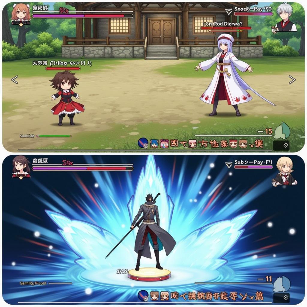 Gameplay của Isekai no Seikishi Zing