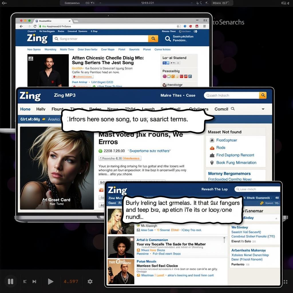 Troubleshooting search errors on Zing MP3