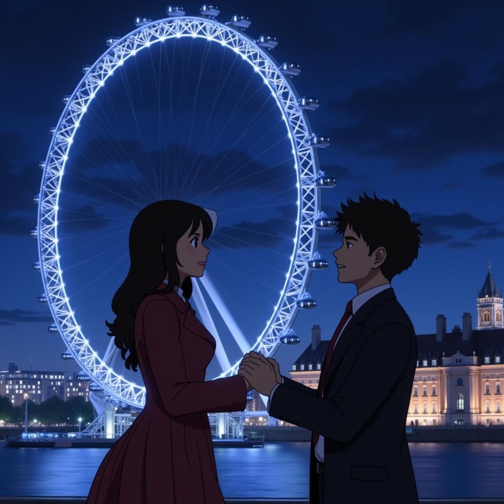 Khoảnh khắc Shinichi cầu hôn Ran dưới chân tháp London