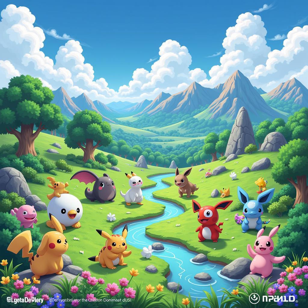 Khám phá thế giới Pokemon trong game Poke Đại Chiến Zing Me