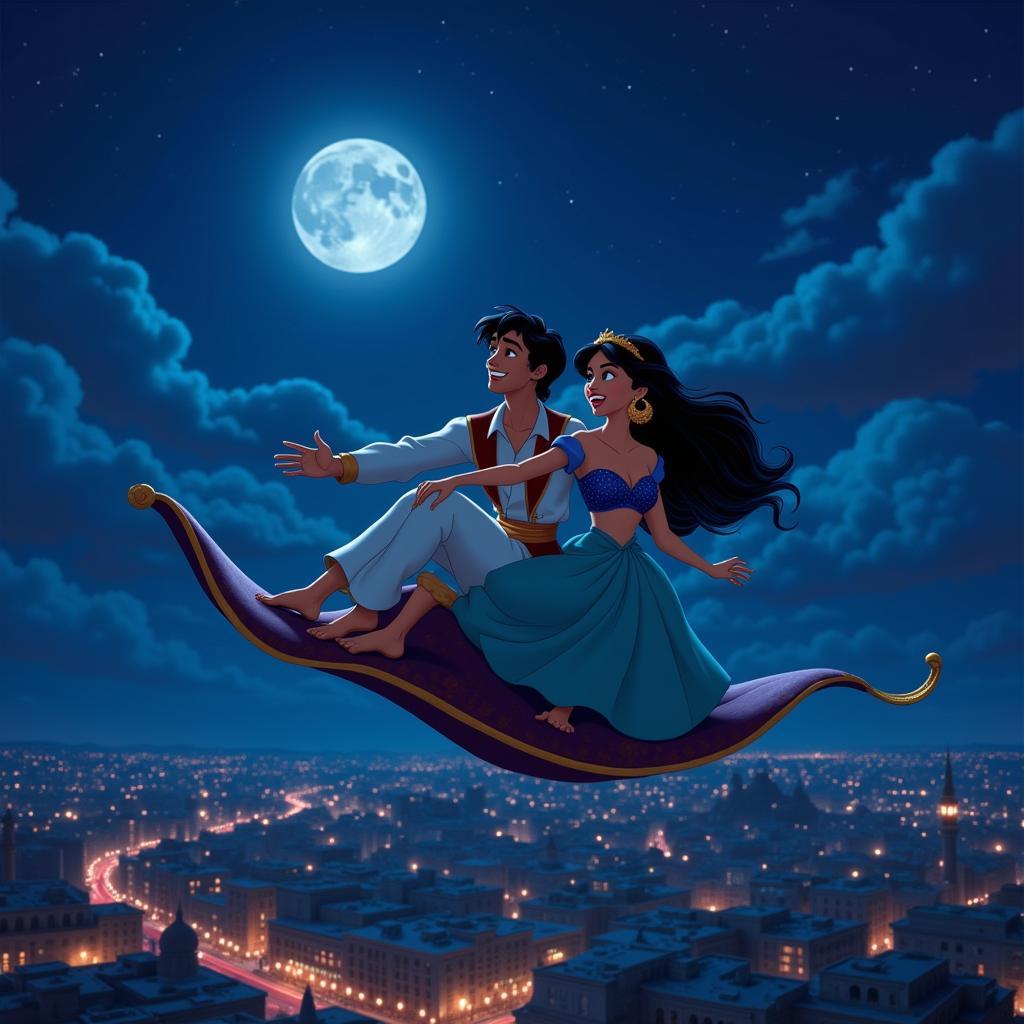 Chuyến phiêu lưu kỳ diệu trên thảm thần trong Aladdin