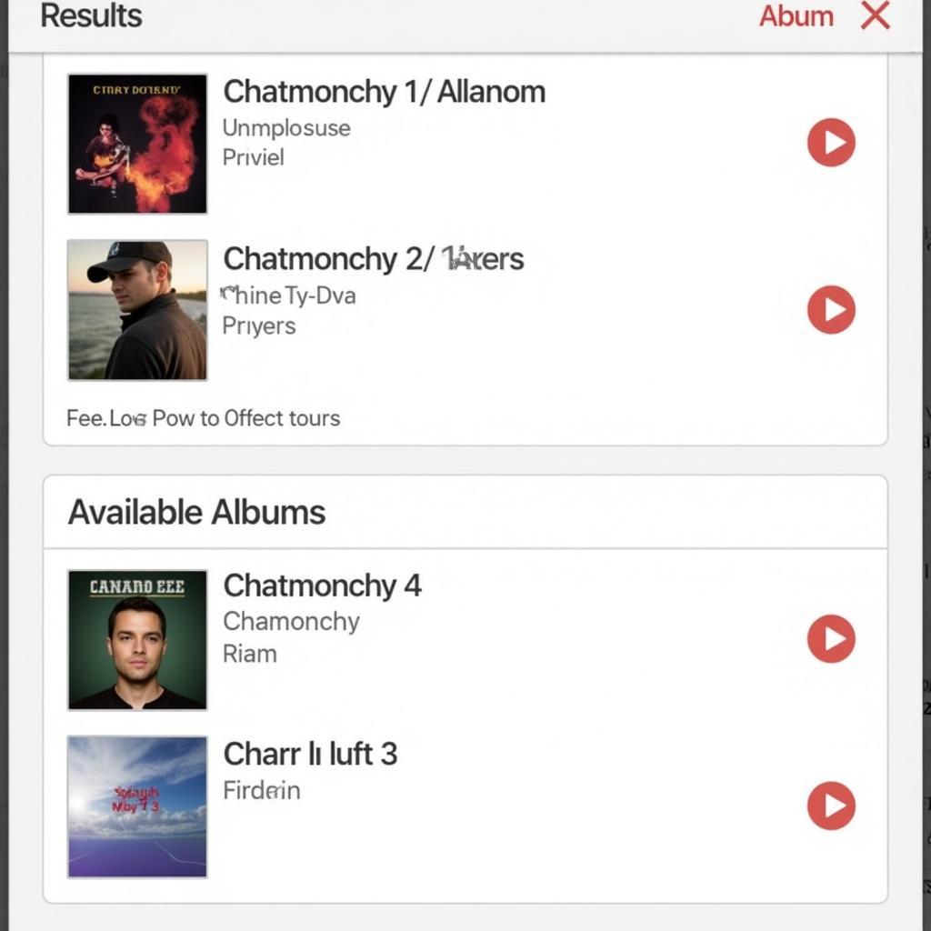 Searching for Chatmonchy on Zing MP3