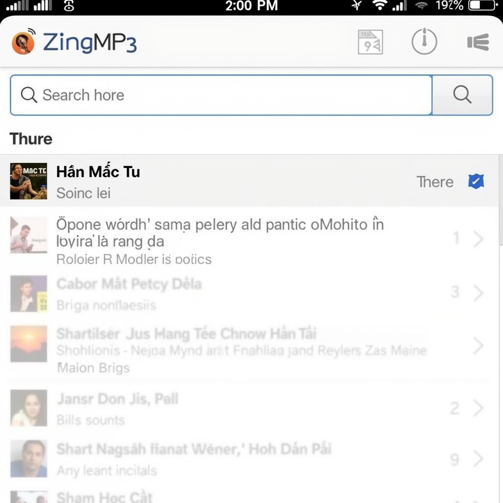 Tìm kiếm Hàn Mặc Tử trên Zing MP3