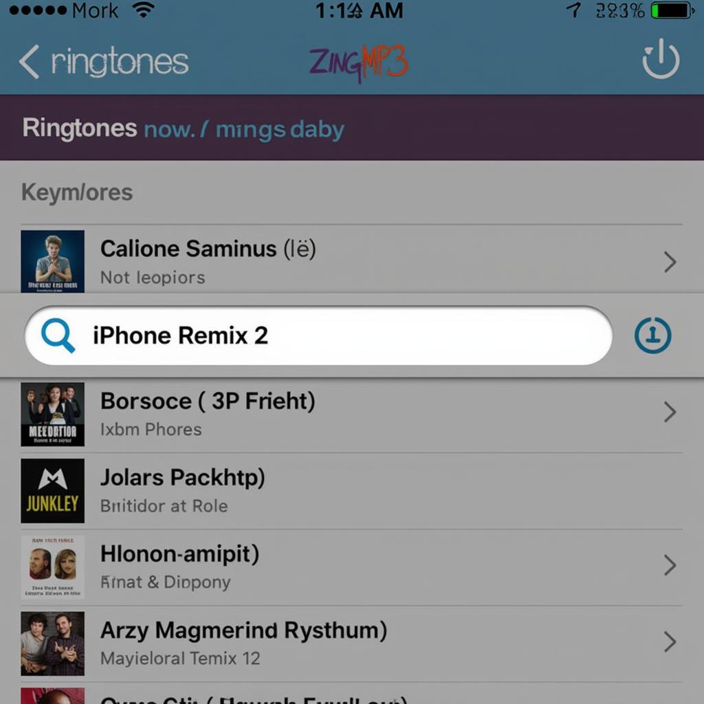 Tìm kiếm nhạc chuông iPhone Remix 2 trên Zing MP3