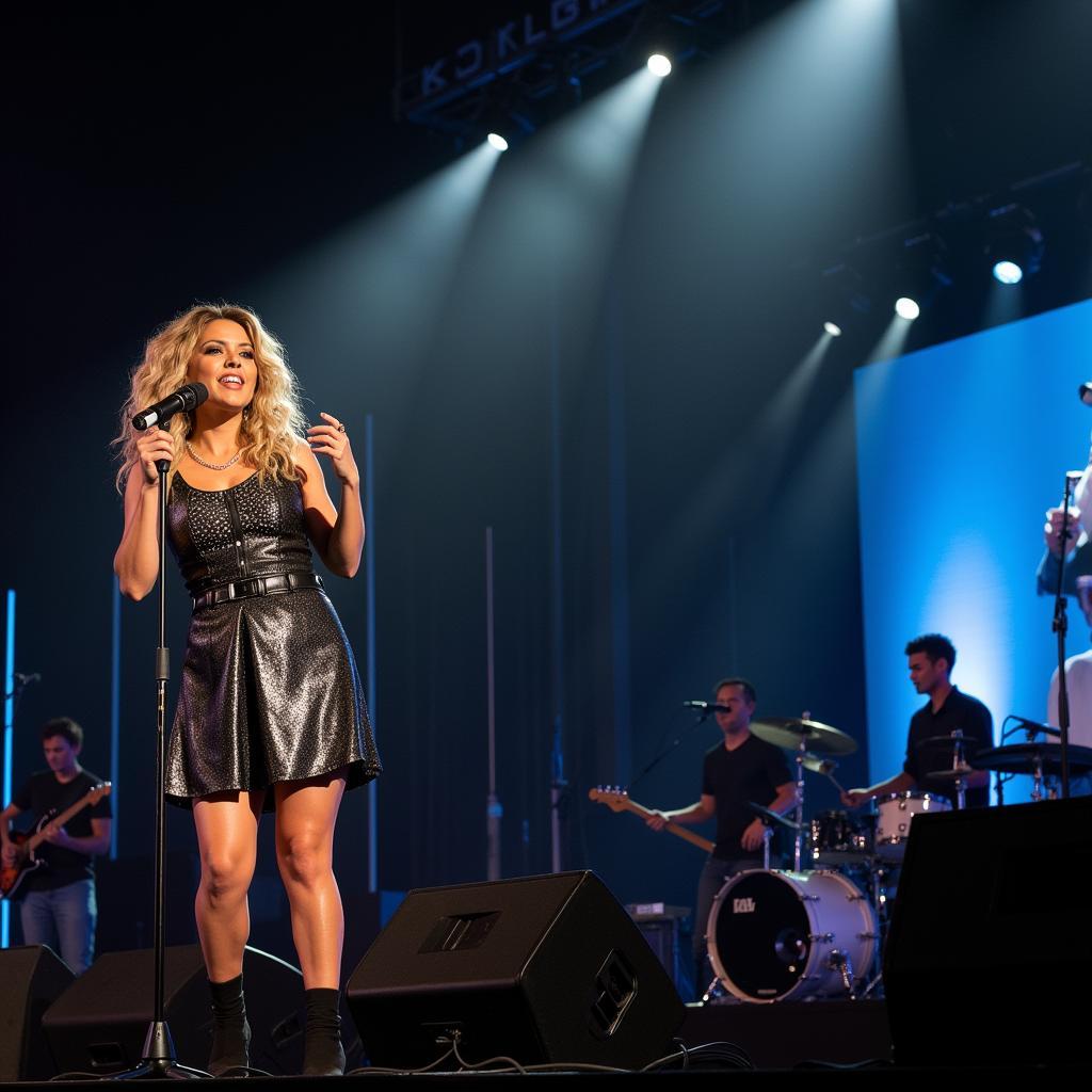 Tori Kelly performing "I Was Made For Loving You" live