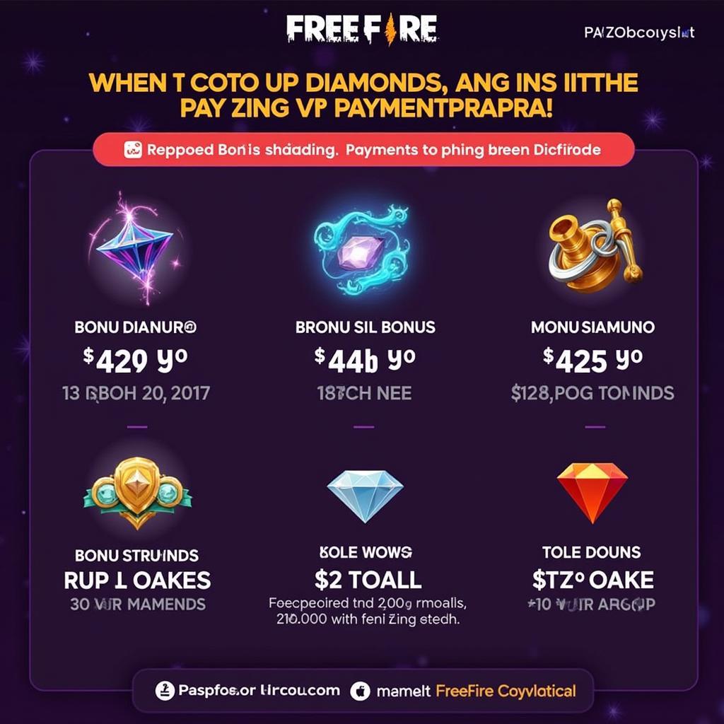 Ưu đãi khi nạp Free Fire qua https pay zing vn