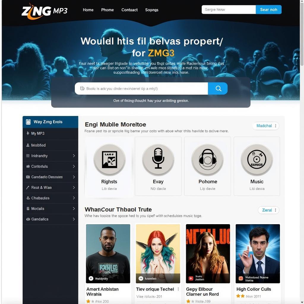 Hình ảnh giao diện Zing MP3